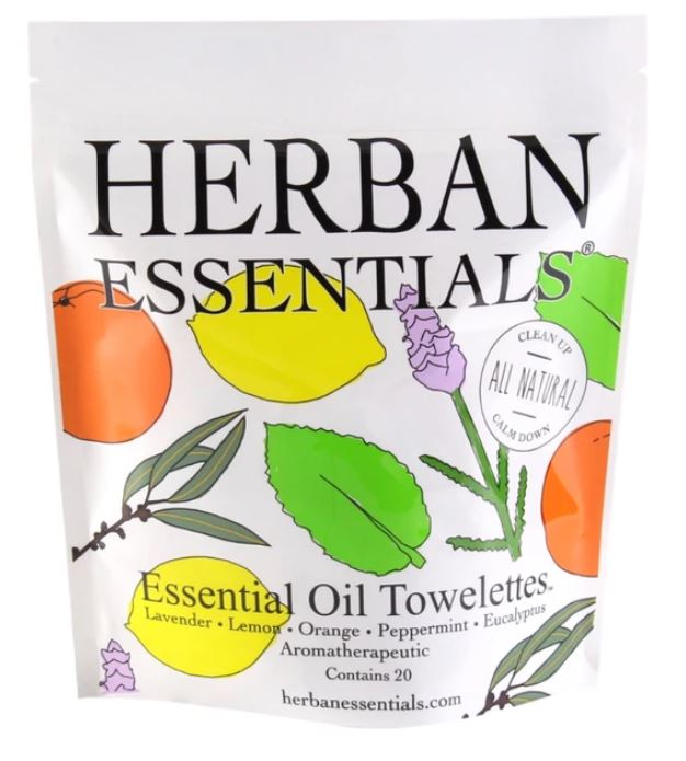 Herban Essentials - Essential Oil Towelettes (Assorted)